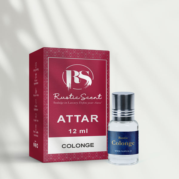 Rustic Cologne Perfume Oil – Refreshing Citrus Attar for Men & Women