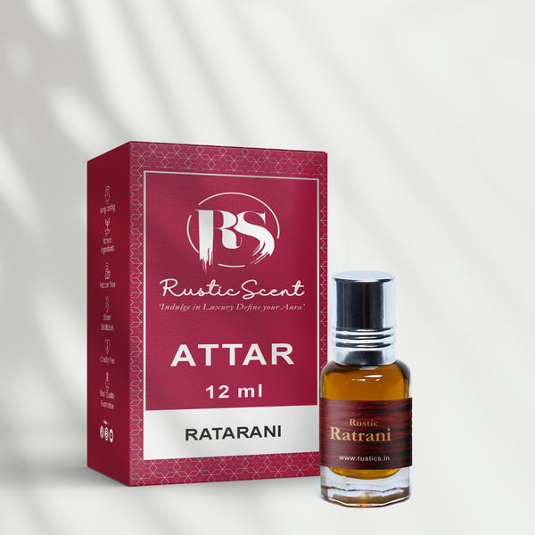 Ratarani Attar by Rustic – Premium Natural Night Jasmine Fragrance