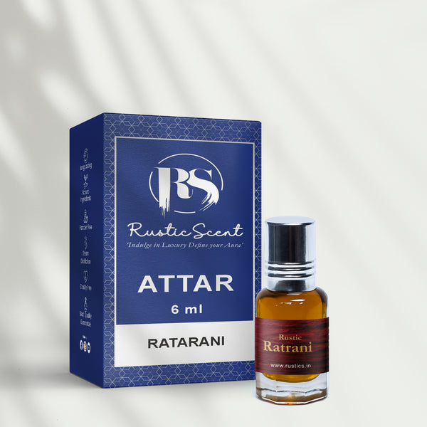Ratarani Attar by Rustic – Premium Natural Night Jasmine Fragrance