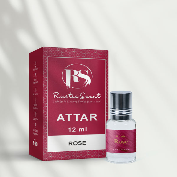 Rustic Rose Attar – Soft Fresh Floral Perfume Oil for Men & Women